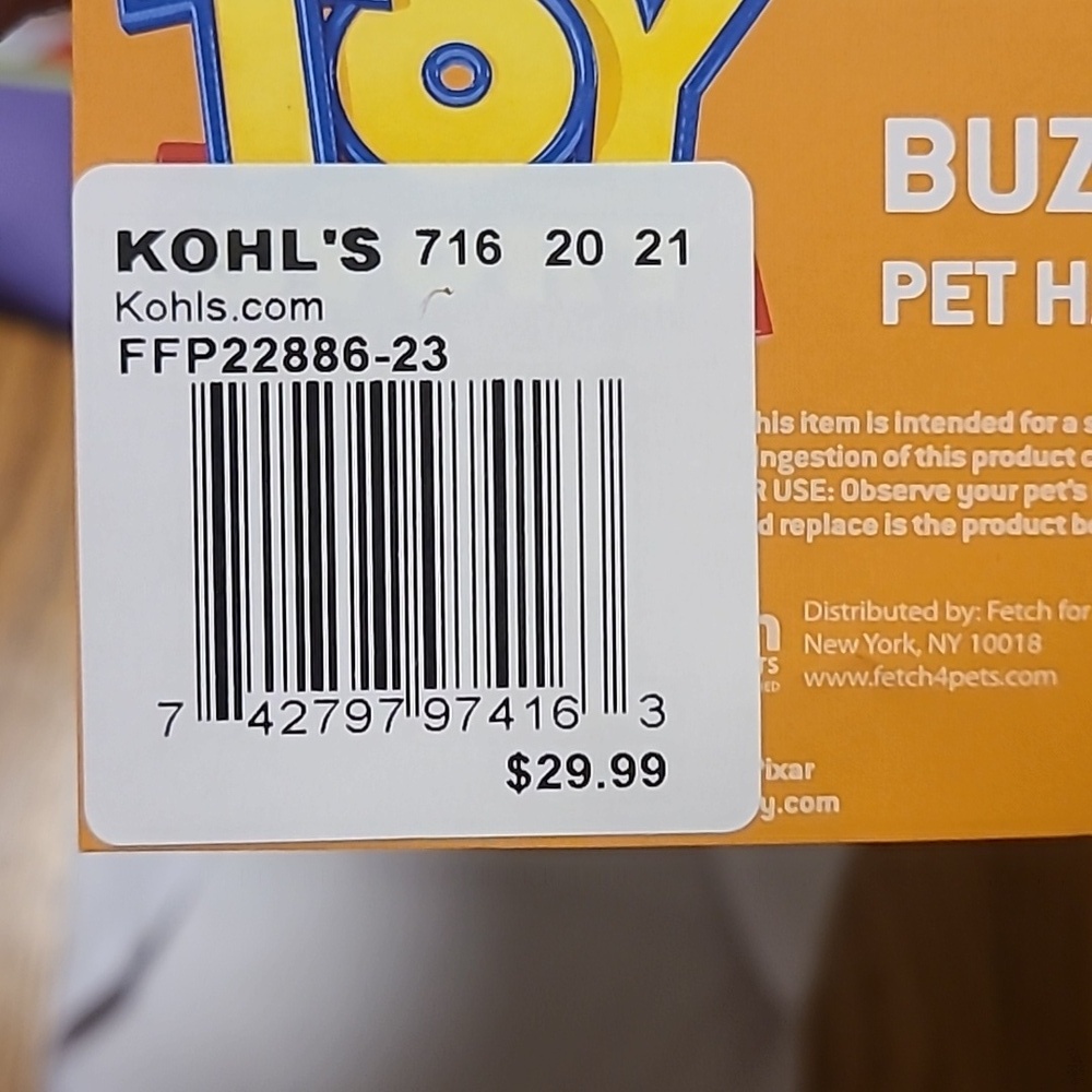 NIP Disney Pixar Buzz Lightyear Dog Halloween Costume - Small - Picture 6 of 7